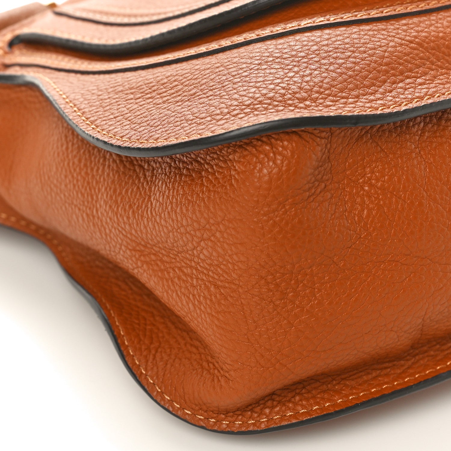 Chloe Calfskin Medium Marcie Satchel Tan 8 of 9