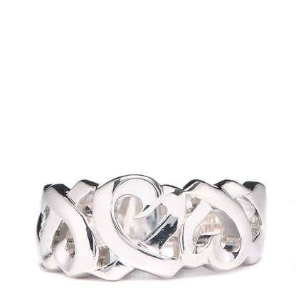Tiffany Sterling Silver Paloma Picasso Loving Heart Ring 52 6 1 of 6