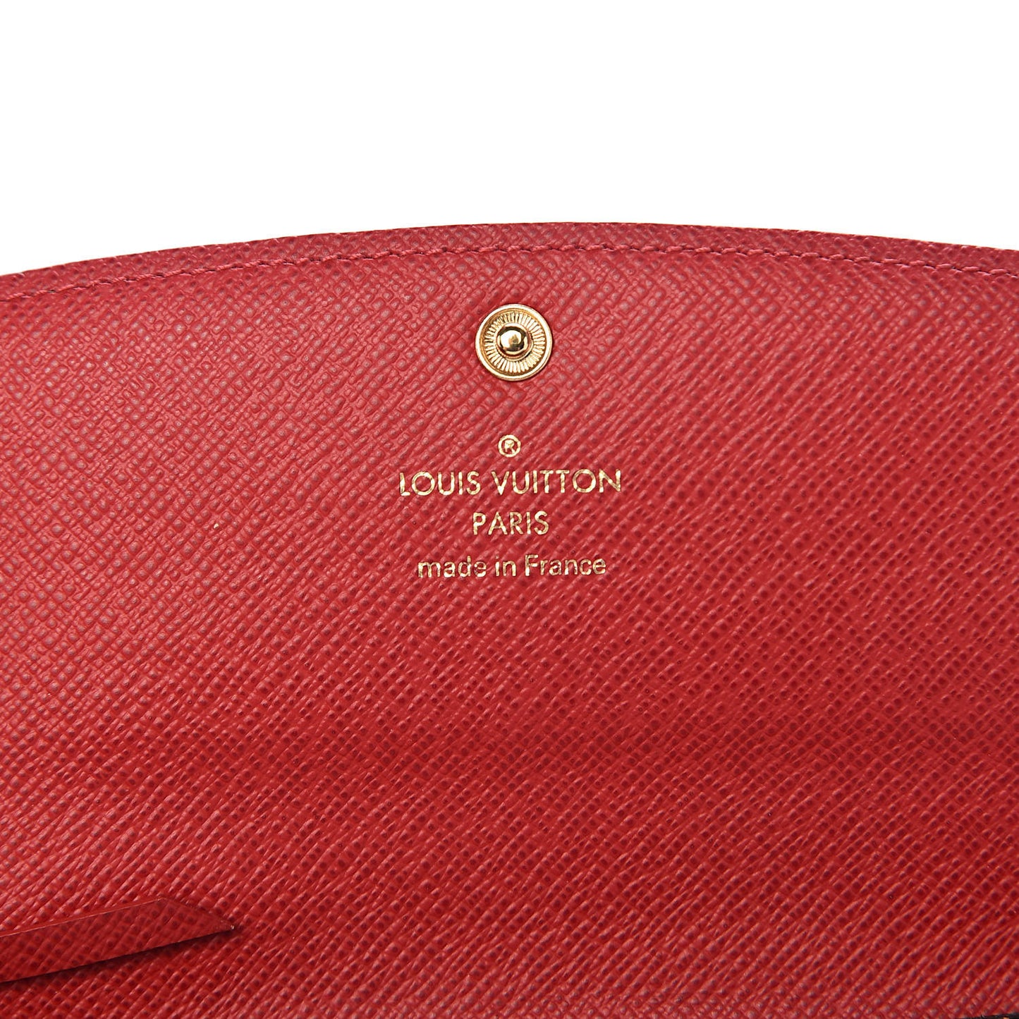 Damier Ebene Emilie Wallet Red