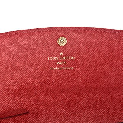 Louis Vuitton Damier Ebene Emilie Wallet Red 6 of 11