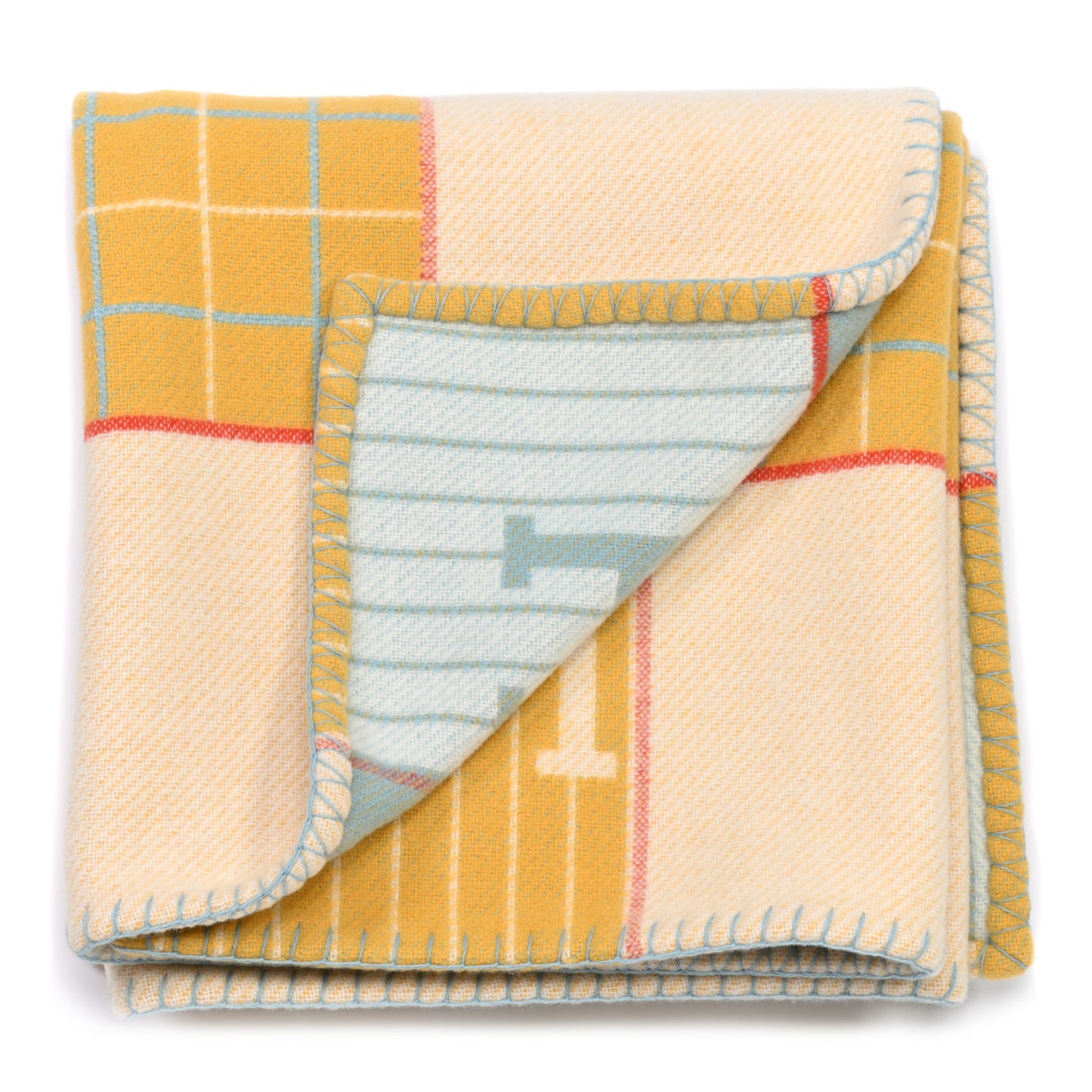 Wool Cashmere Avalon Passe-Passe Blanket Miel