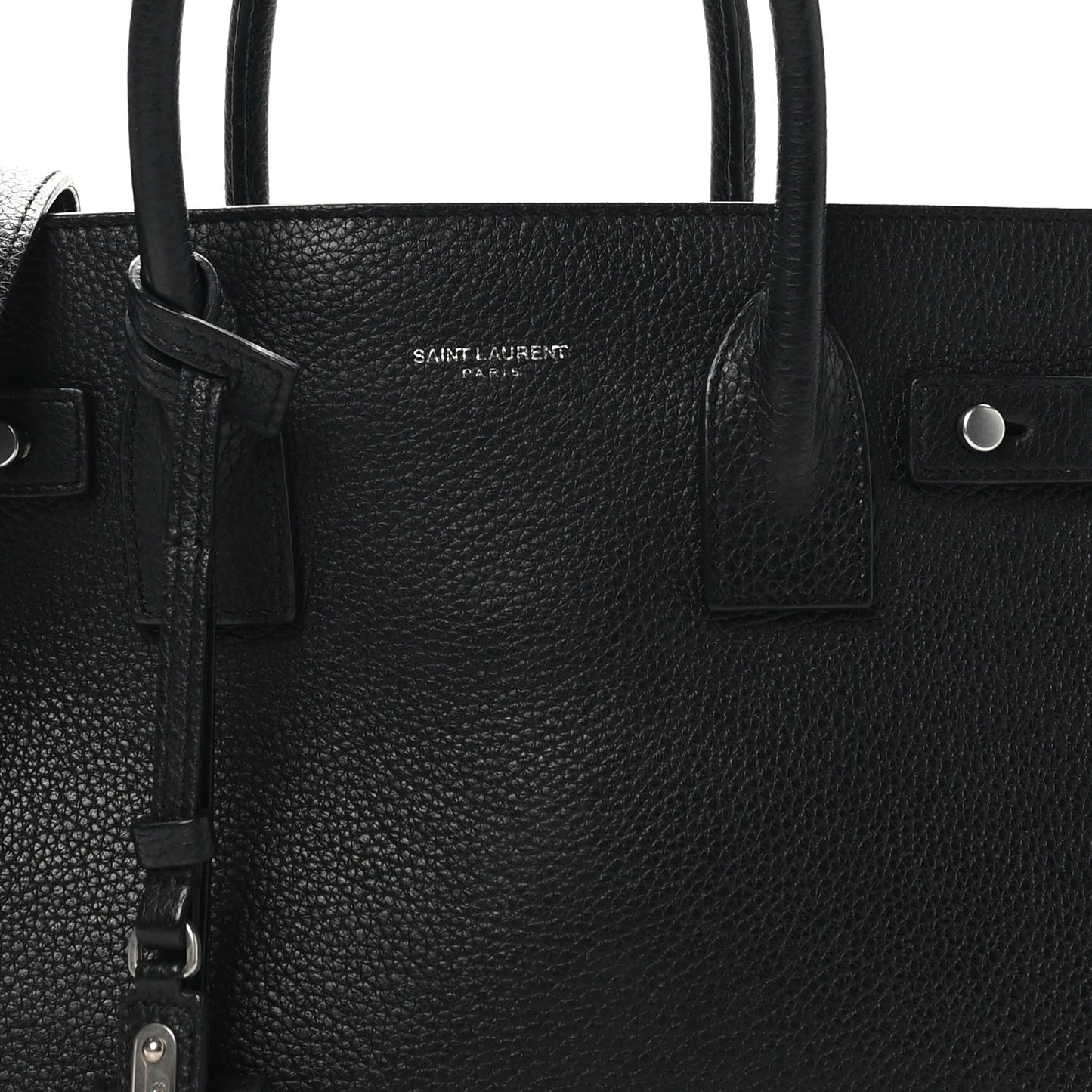 Grained Calfskin Baby Sac De Jour Souple Black