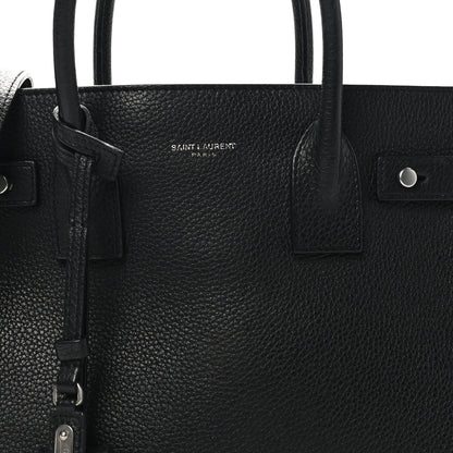 Saint Laurent Grained Calfskin Baby Sac De Jour Souple Black 8 of 11