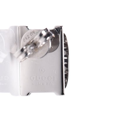 Gucci 18K White Gold Icon Twirl Earrings 4 of 5