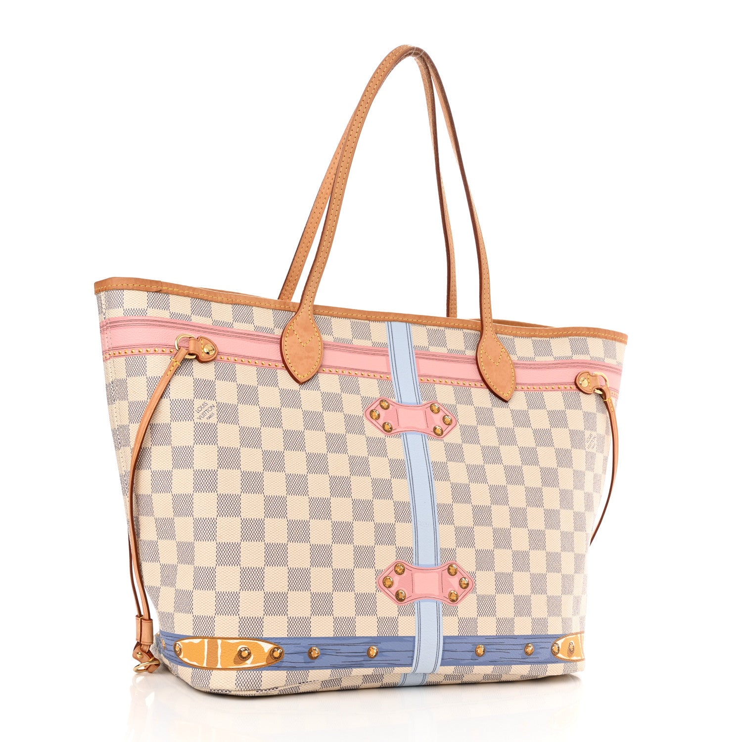 Louis Vuitton Damier Azur Summer Trunks Neo Neverfull MM 4 of 14