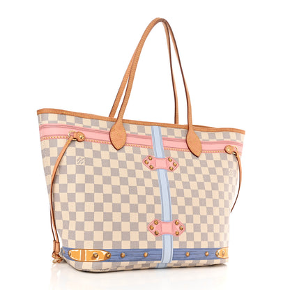 Louis Vuitton Damier Azur Summer Trunks Neo Neverfull MM 4 of 14