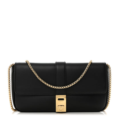 Salvatore Ferragamo Calfskin Archive Gancini Flap Crossbody Black 1 of 12