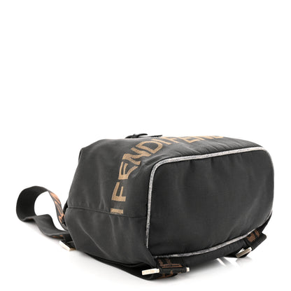 Fendi Nylon 1925 Drawstring Backpack Black 5 of 13