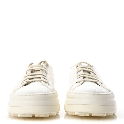 Gucci GG Monogram Womens 1977 Tennis Platform 52mm Sneakers 41 Great White Mystic White 2 of 9
