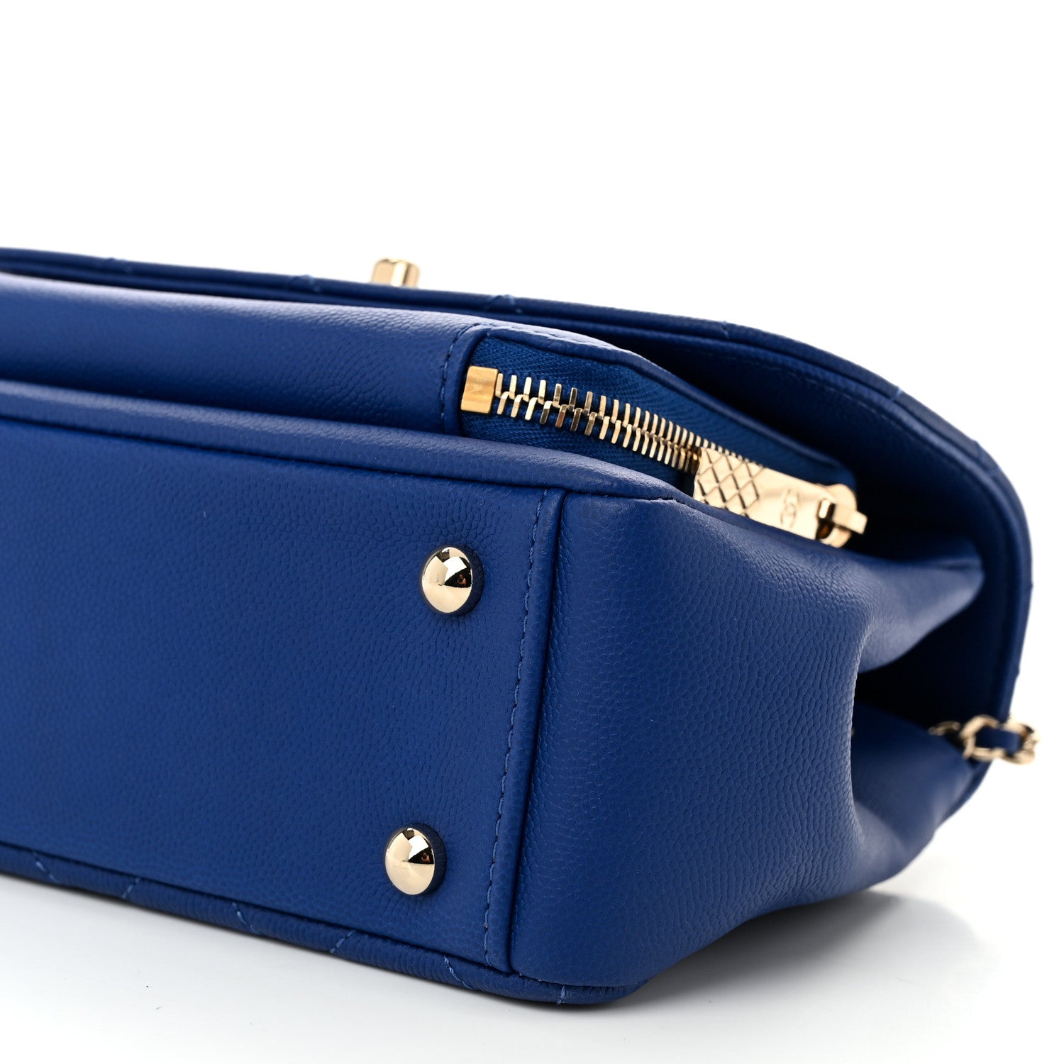 Chanel Caviar Quilted Small Business Affinity Flap Dark Blue 9 of 10