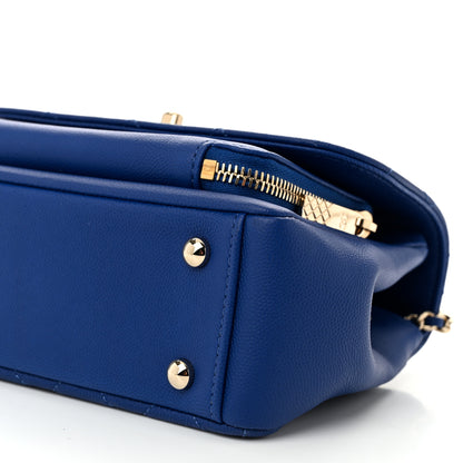 Chanel Caviar Quilted Small Business Affinity Flap Dark Blue 9 of 10
