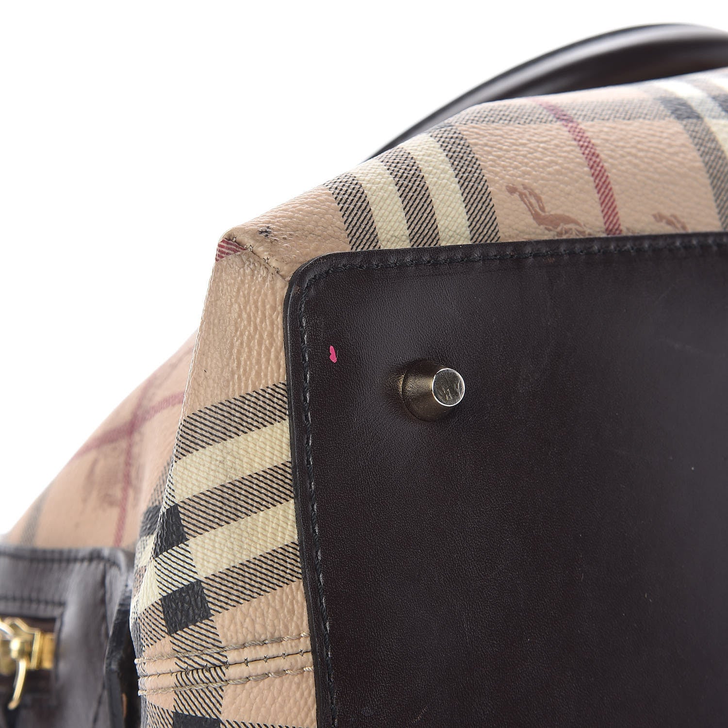 Burberry Haymarket Check Thornley Satchel Chocolate 20 of 22