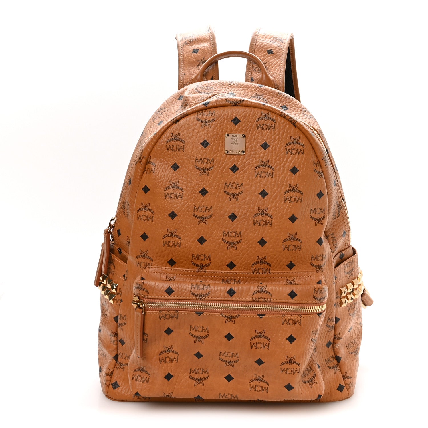 MCM Visetos Large Stark Backpack Cognac 1 of 11
