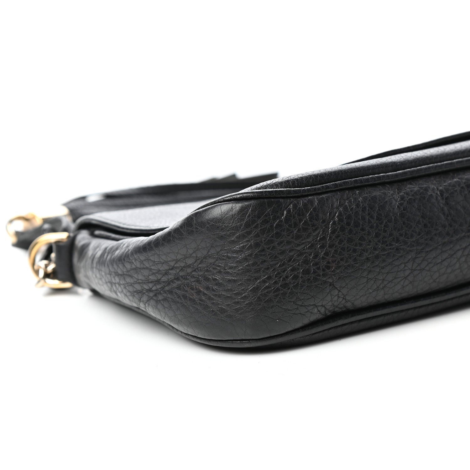 Gucci Pebbled Calfskin Medium Soho Flap Crossbody Black 8 of 9