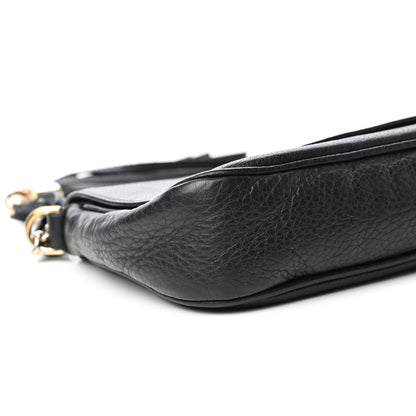 Gucci Pebbled Calfskin Medium Soho Flap Crossbody Black 8 of 9