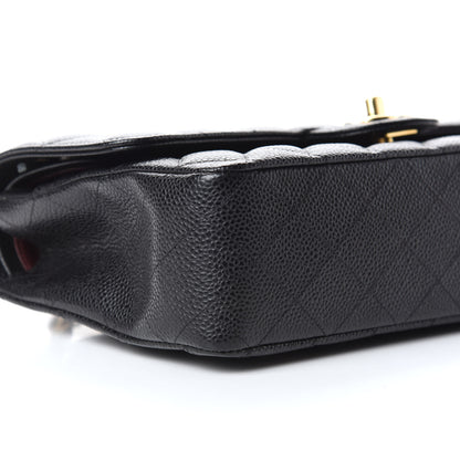 Chanel Caviar Quilted Medium Double Flap Black 8 of 9