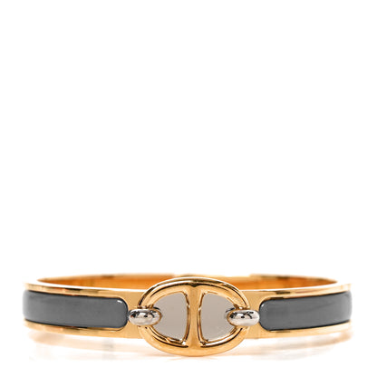 Hermes Enamel Mini Clic Chaine d'Ancre Bracelet PM Chardon 1 of 5