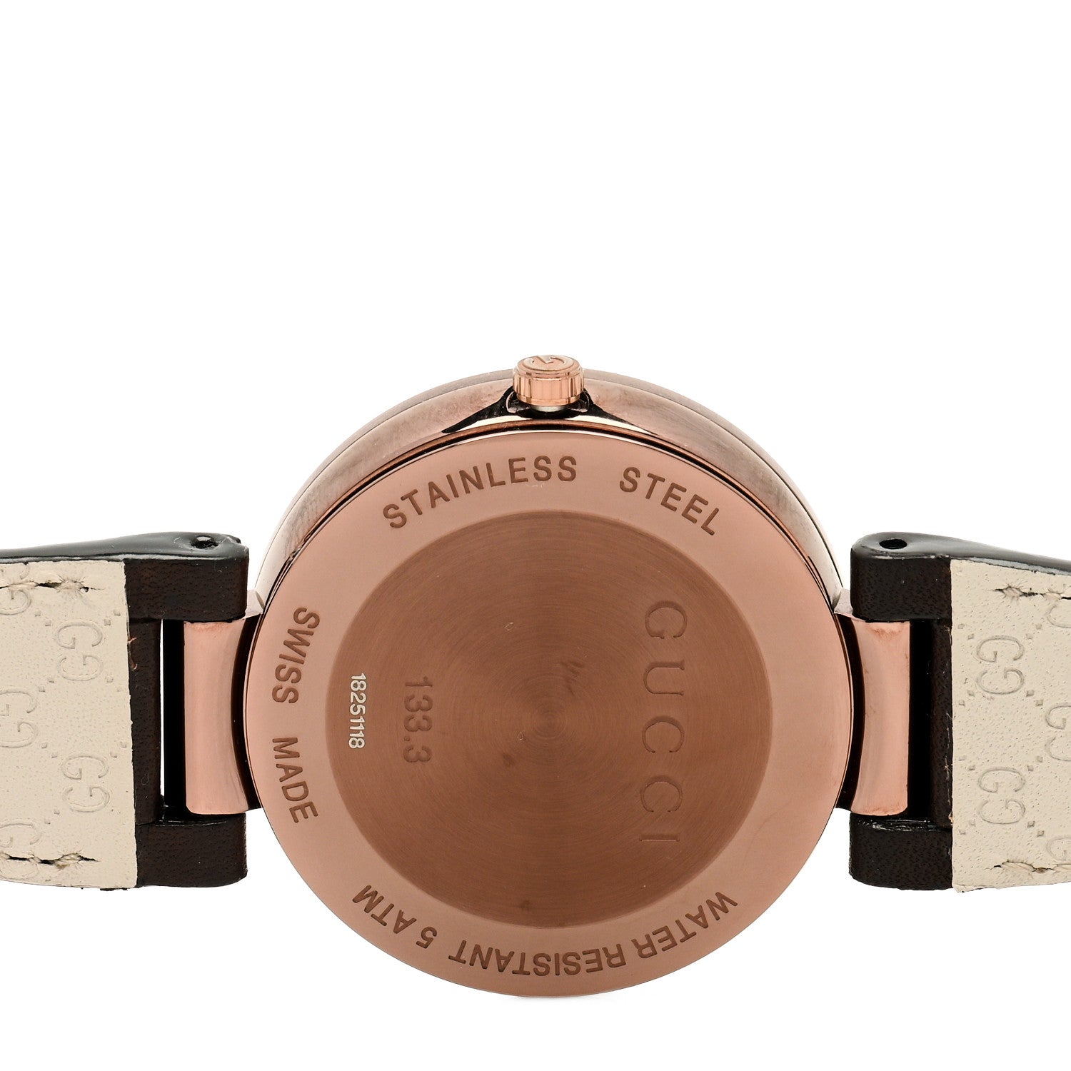 Gucci Stainless Steel Calfskin 37mm Interlocking G Quartz Watch Grey 4 of 4