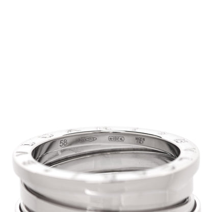 Bulgari 18K White Gold B.Zero1 Three-Band Ring 58 8.25 4 of 5