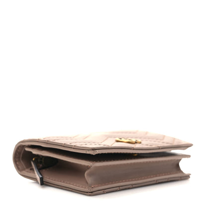 Gucci Calfskin Matelasse GG Marmont Card Case Wallet Porcelain Rose 4 of 7