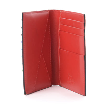 Christian Louboutin Calfskin Spiked Sifnos Bi-Fold Wallet Blue 5 of 6