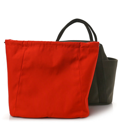 Hermes Toile Sac De Pansage Groom Kaki Feu 3 of 12