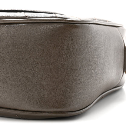 Gucci Sakai Be Green Calfskin Diagonal Stitched Small Blondie Shoulder Bag Craclet Brown 10 of 10