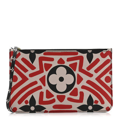 Louis Vuitton Monogram Giant Crafty Neverfull MM GM Pochette Creme Rouge Black 1 of 7