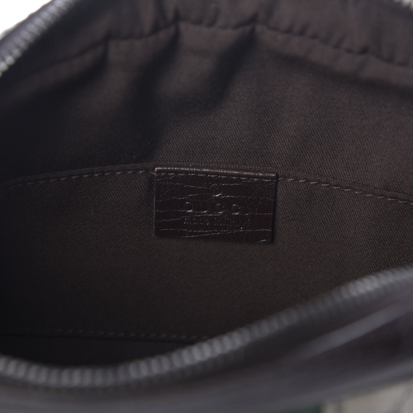GG Supreme Monogram Canvas Web Shoulder Bag Brown