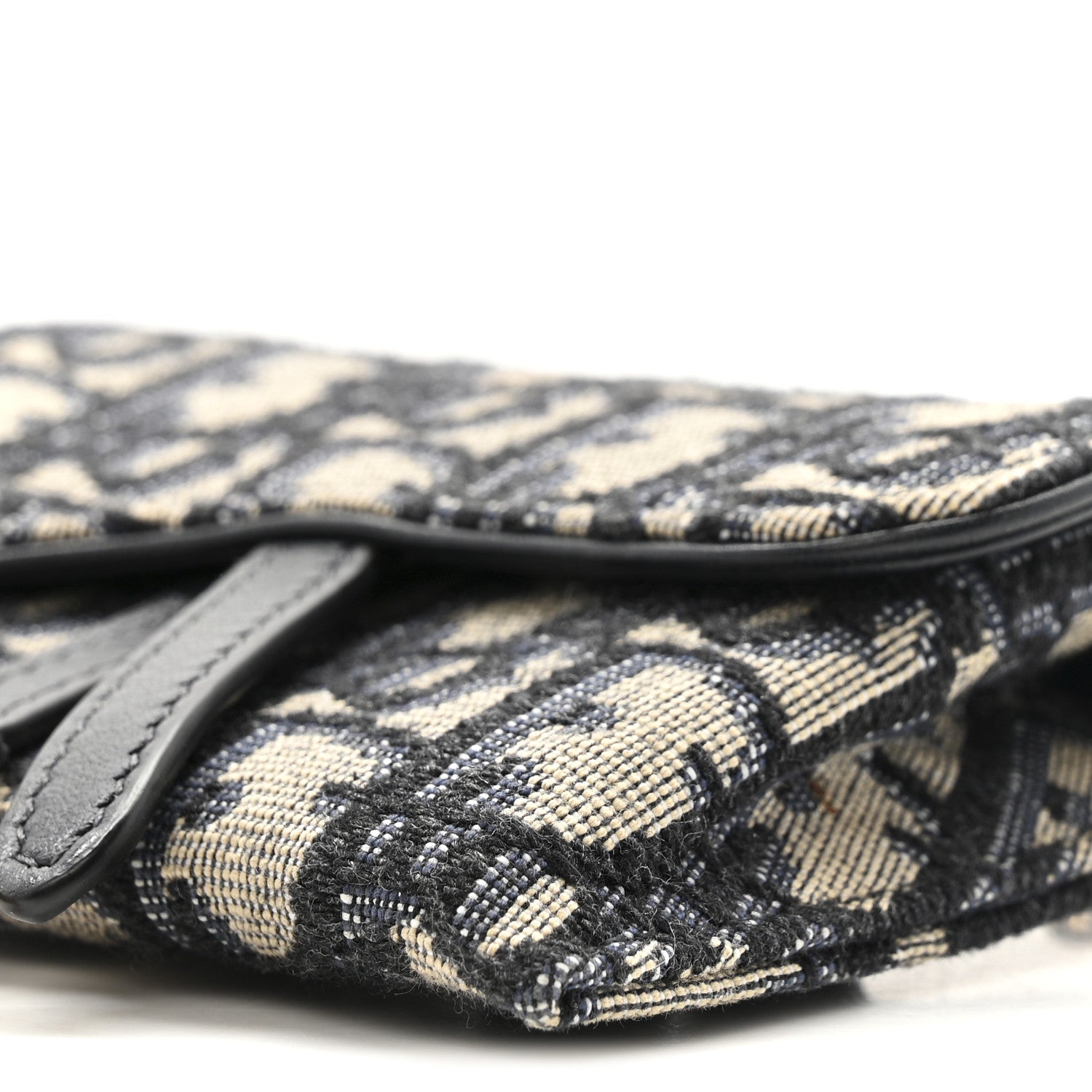 Christian Dior Oblique Nano Saddle Chain Pouch Blue 9 of 10