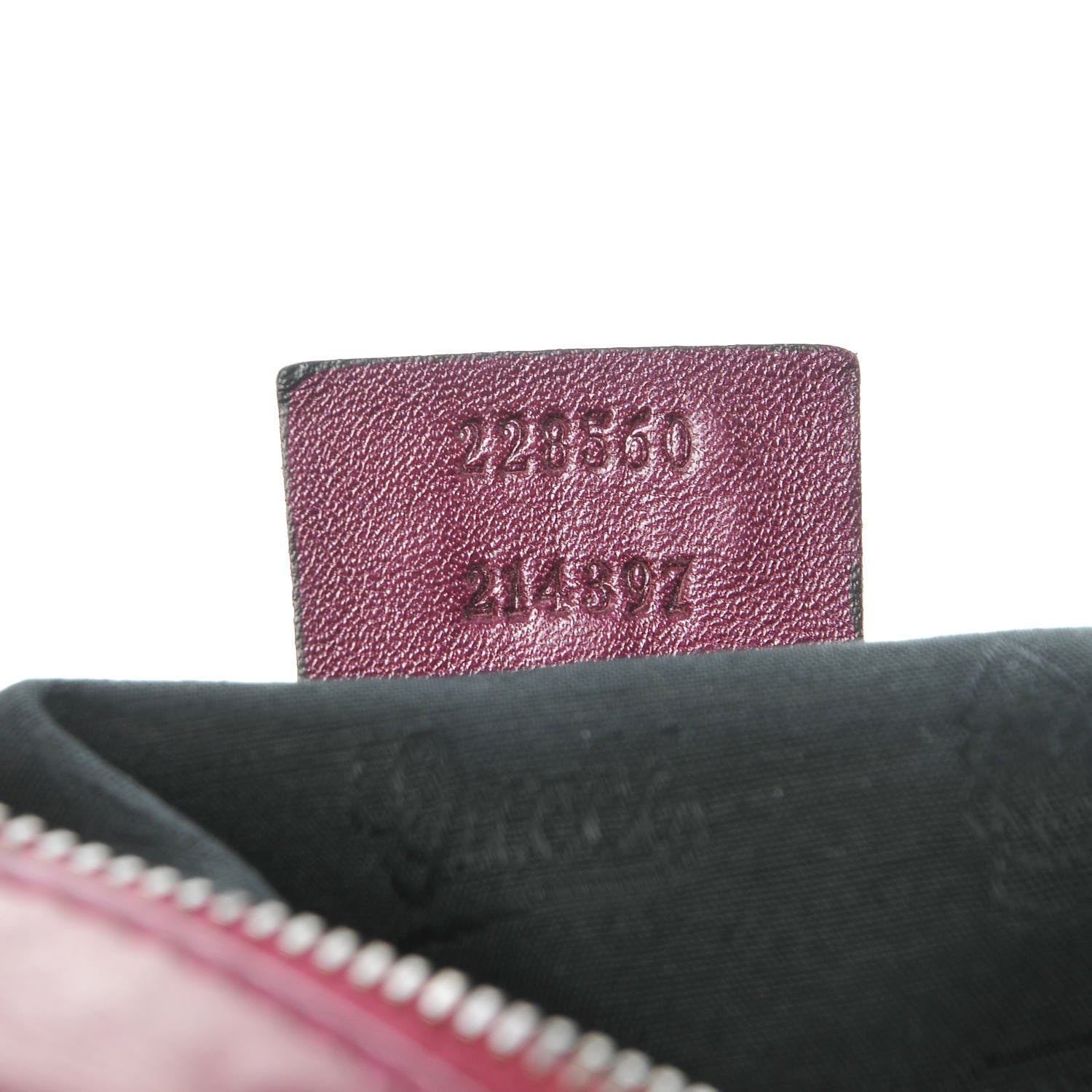 Gucci Metallic Calfskin Medium Galaxy Hobo Purple 7 of 11