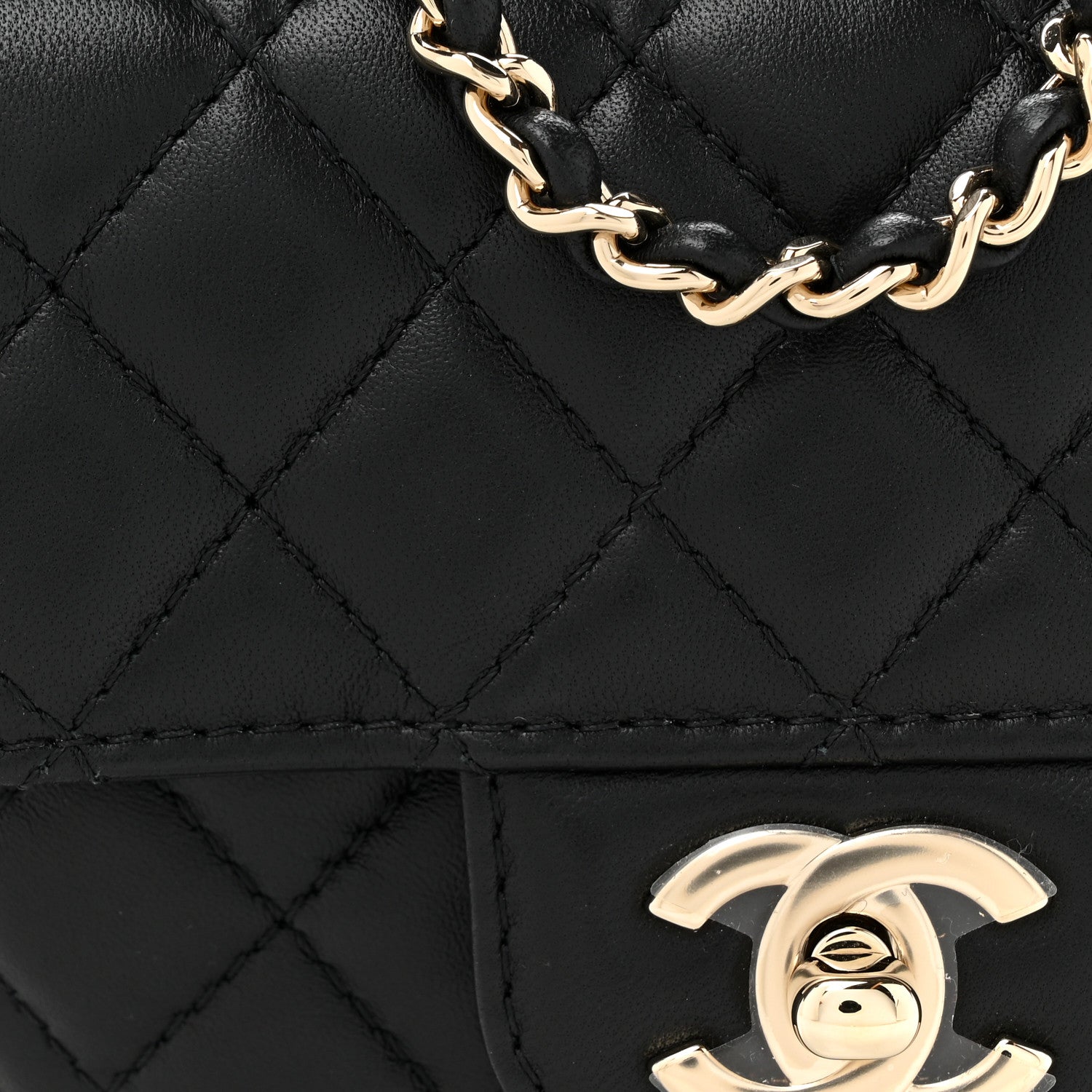 Chanel Lambskin Quilted CC In Love Heart Bag Black 8 of 10