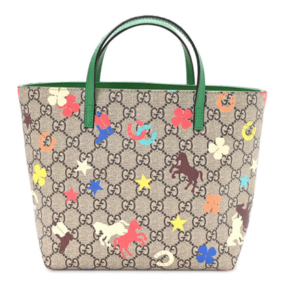 Gucci GG Supreme Monogram Ranch Childrens Tote Beige 1 of 10
