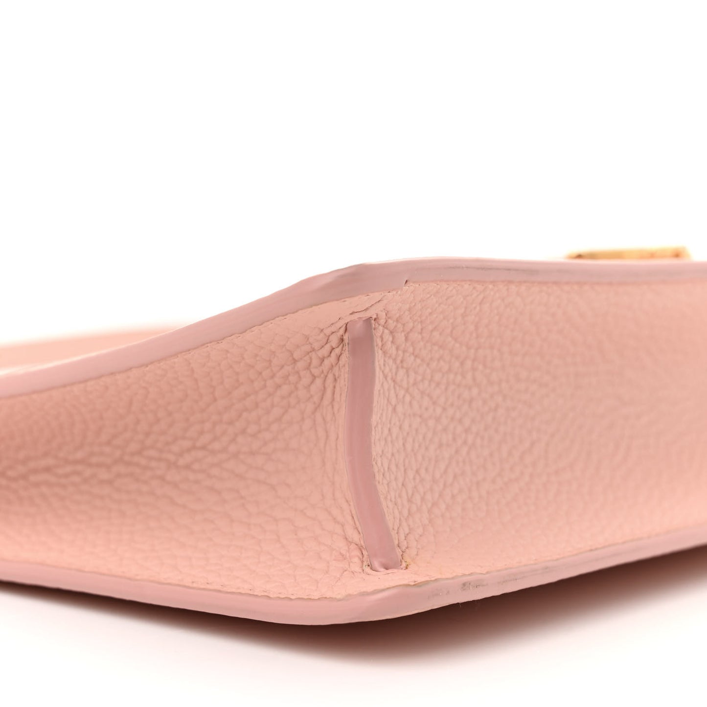 Grained Calfskin Mini TB Shoulder Pouch Dusty Pink