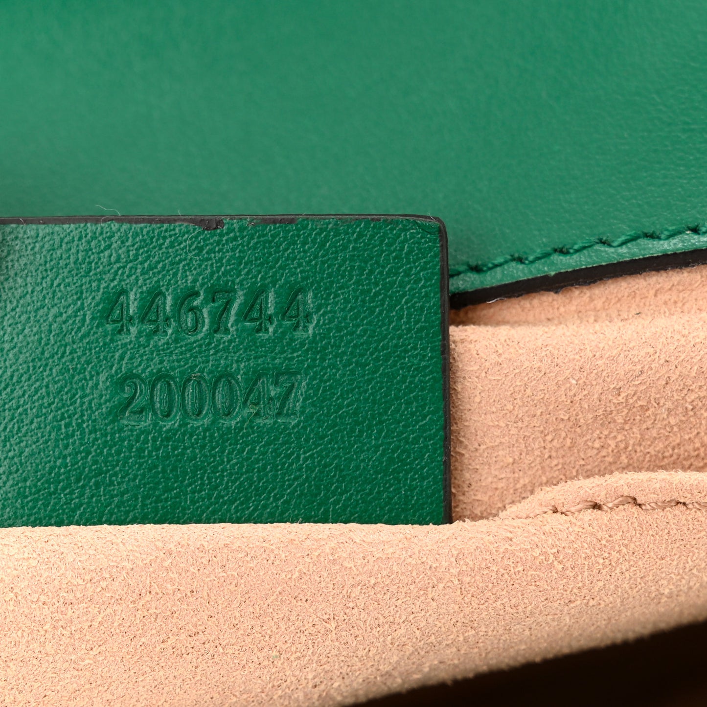 Calfskin Matelasse Mini GG Marmont Shoulder Bag Emerald Green