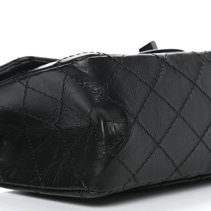Chanel Aged Calfskin Quilted 2.55 Reissue Mini Flap So Black 7 of 8