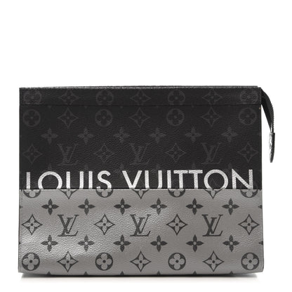 Louis Vuitton Monogram Eclipse Split Pochette Voyage MM 1 of 8