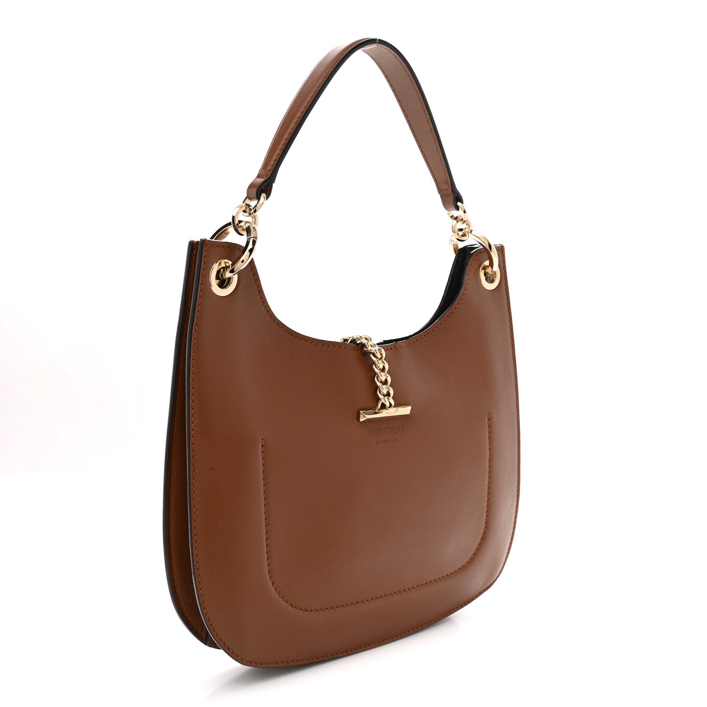Calfskin Varenne Small Hobo Dark Tan
