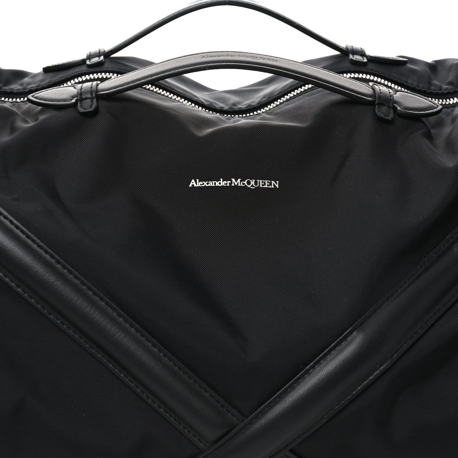 Alexander McQueen Nylon Cordura Nappa Gym Bag Black 6 of 8