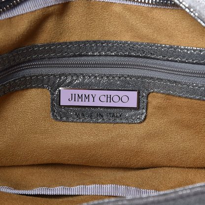 Jimmy Choo Metallic Suede Large Sky Hobo Silver 6 of 16