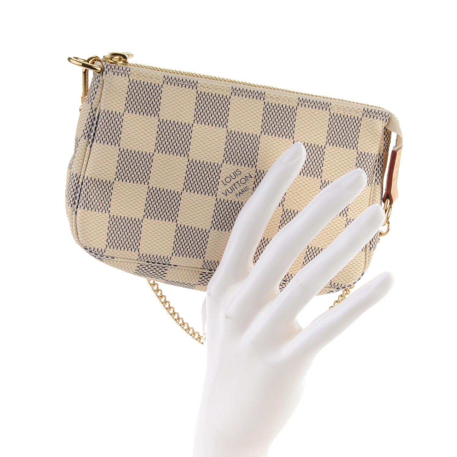 Louis Vuitton Damier Azur Mini Pochette Accessories 2 of 7