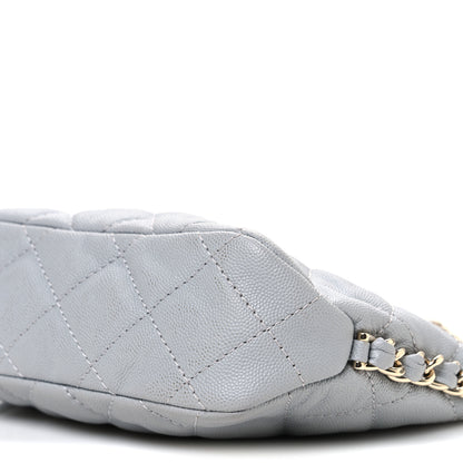 Chanel Caviar Quilted Daylight Hobo Grey 10 of 10