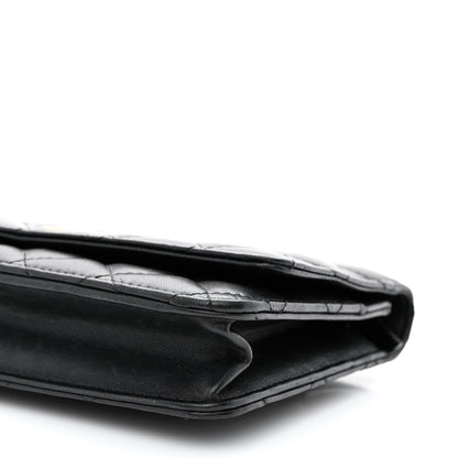 Chanel Lambskin Quilted Wallet On Chain WOC Black 11 of 13
