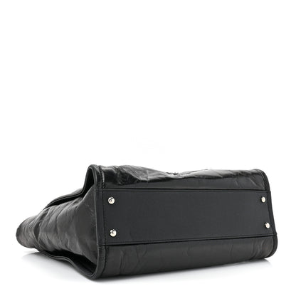 Chanel Glazed Calfskin Small Deauville Tote Black 4 of 12