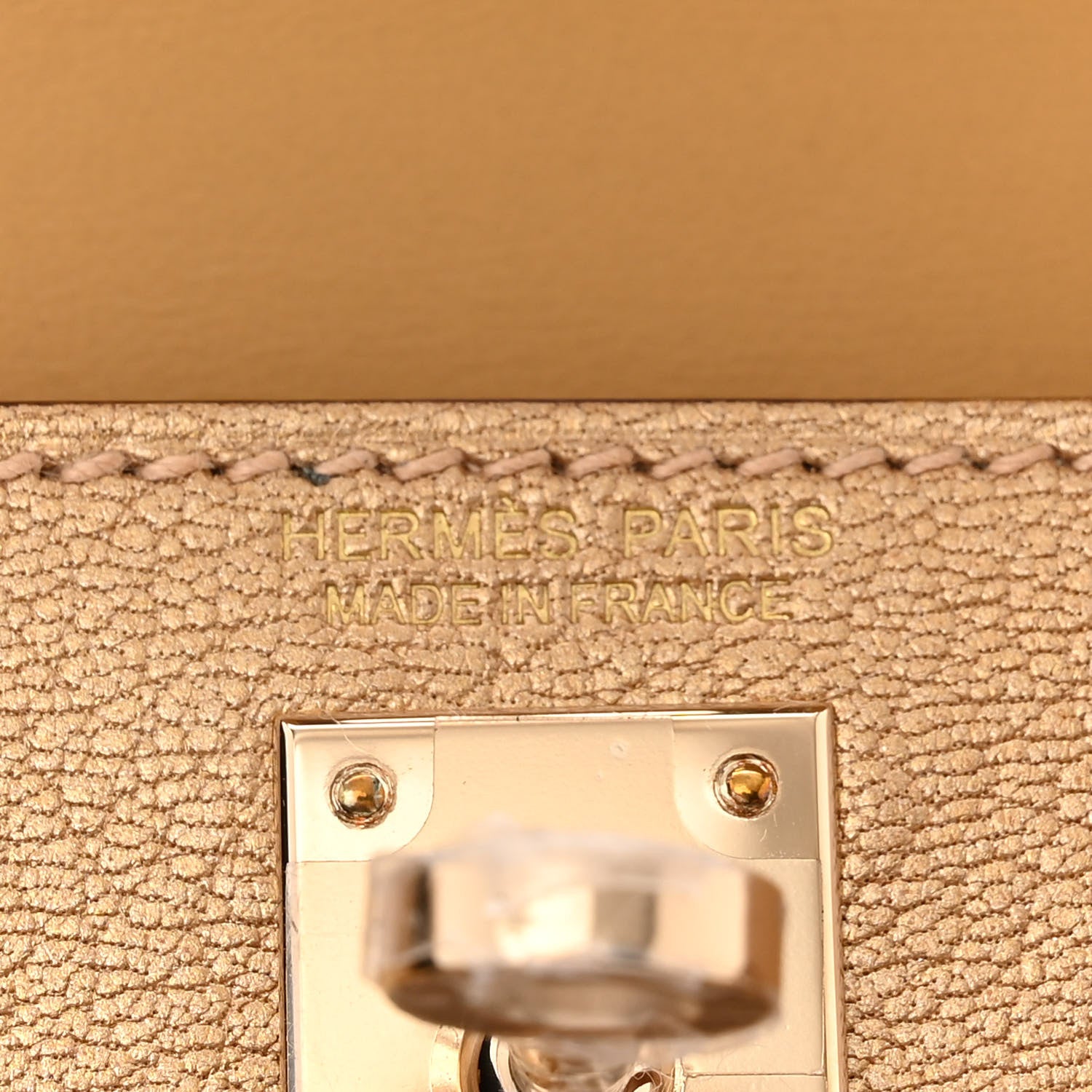 Hermes Metallic Chevre Chamkilight Mini Kelly Sellier 20 Dore 6 of 10