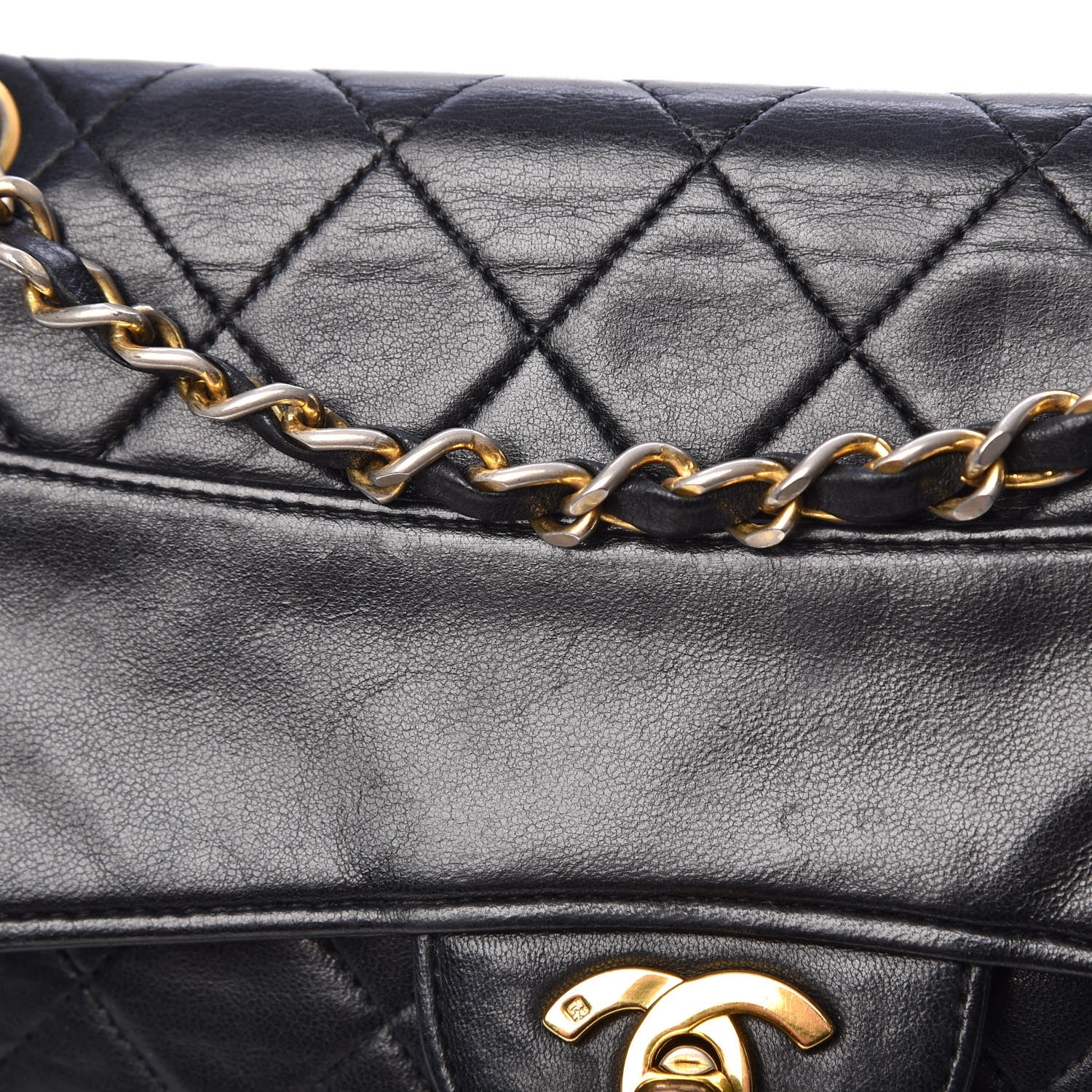 Chanel Lambskin Quilted Small Single Flap Black 14 of 14