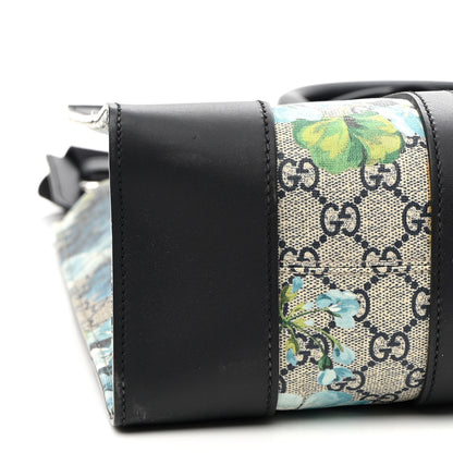 Gucci GG Supreme Monogram Blooms Vertical Tote Blue 8 of 9