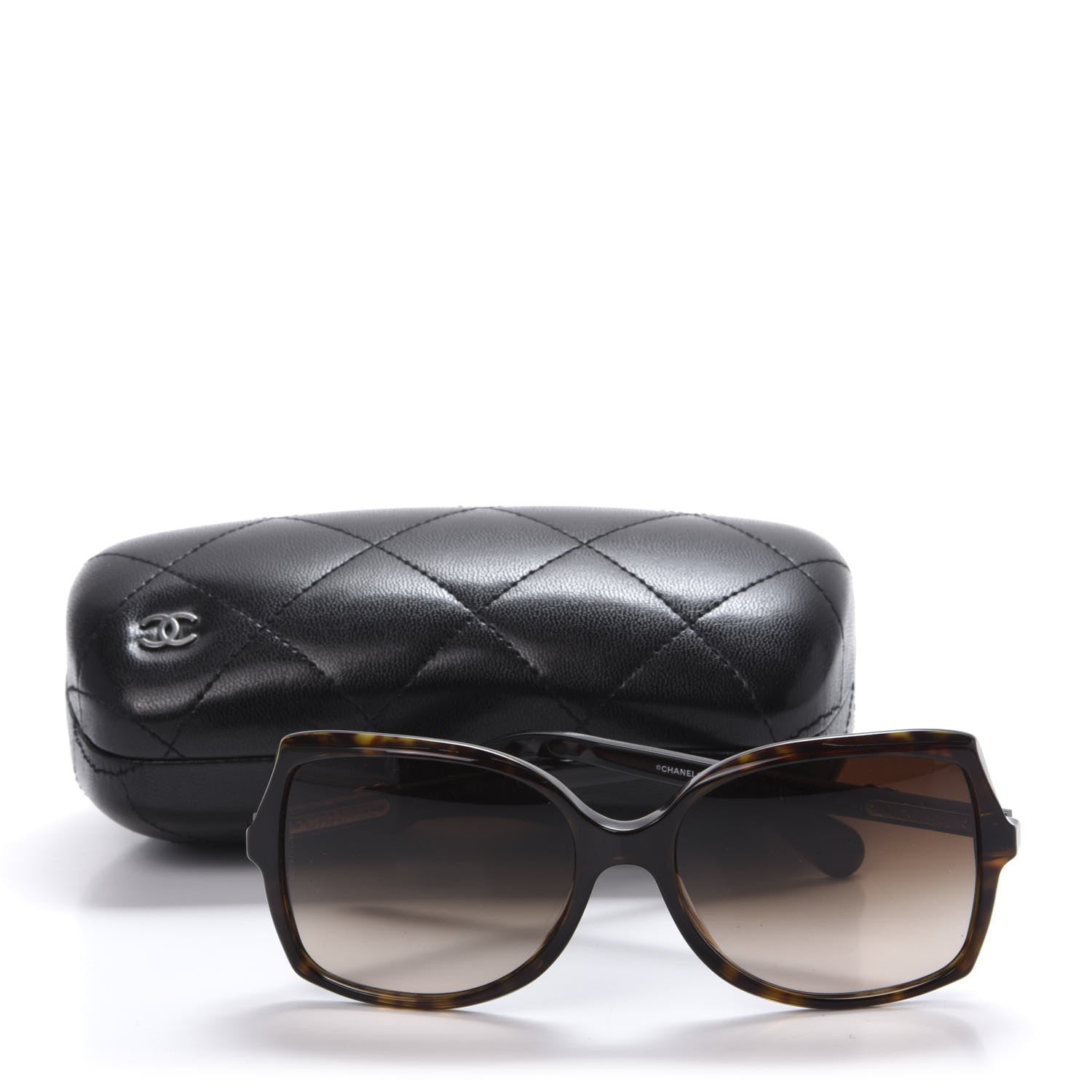 Chanel Square CC Logo Sunglasses 5245 Tortoise 9 of 9