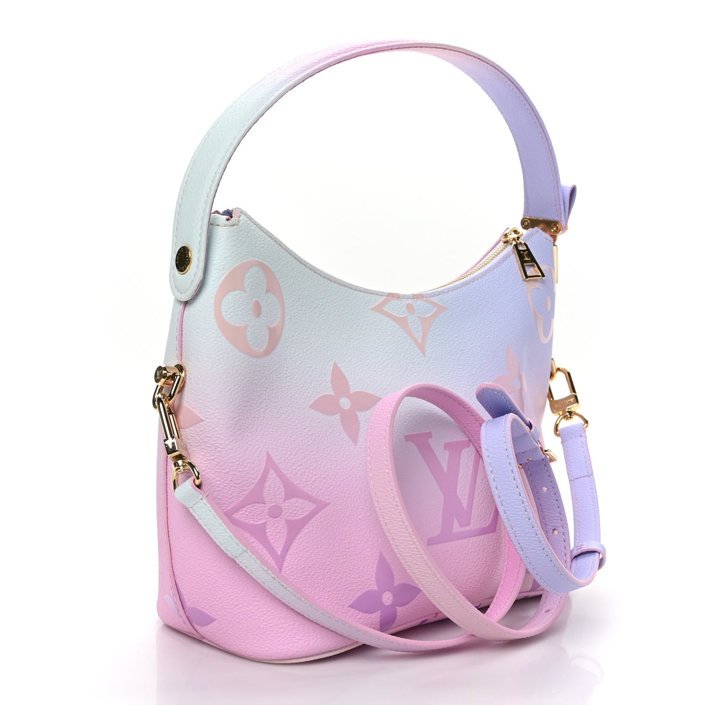 Monogram Giant Spring In The City Marshmallow Hobo PM Sunrise Pastel