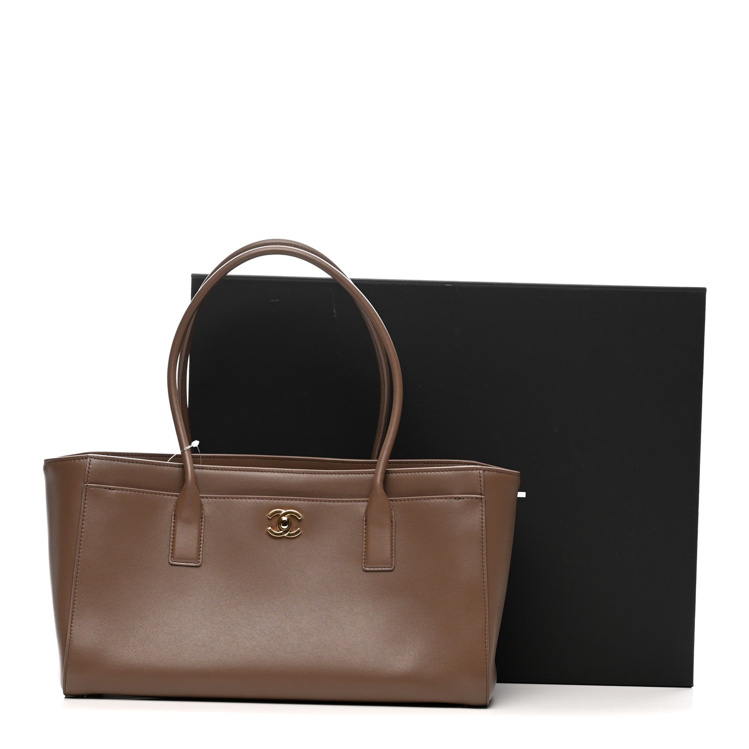 Chanel Calfskin Archetype Small Shopping Tote Light Brown 11 of 11